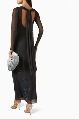 dress with metal detail Asymmetrical nude dress with gold metal detail on the collar