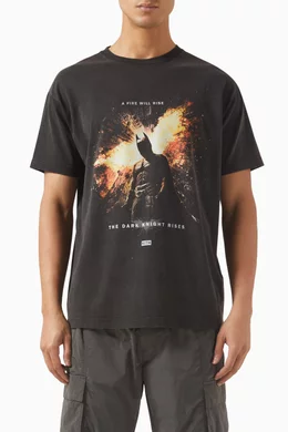 即日発送 KITH THE DARK KNIGHT RISES Tシャツ L Kith x Batman Dark Knight International Vintage Tee Black