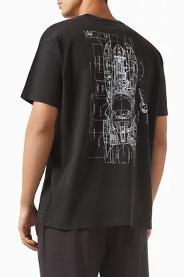 Buy Kith Black x Batman Schematics Vintage T-shirt in Cotton