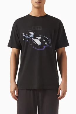 Buy Kith Black x Batman Schematics Vintage T-shirt in Cotton