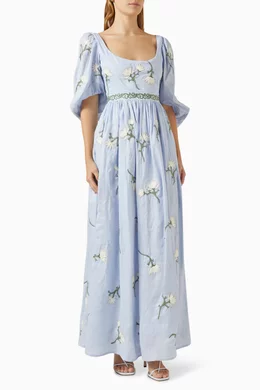 slim fit dress slacks Soledad Fitted Maxi Dress main image 0