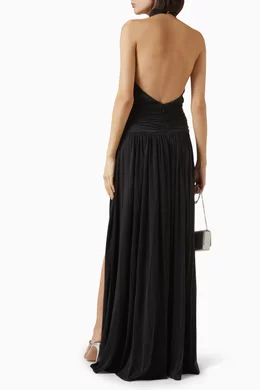 elisabetta franchi halterneck dress in jersey Buy Black For Women Online nature inspired bridesmaid dress
