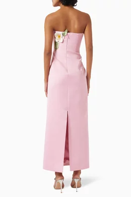 chinese dress ladies Rayna Appliqu Bustier Maxi Dress