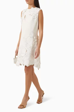 Buy Leo Lin White Chloe Floral Mini Dress For Women Online | Ounass Oman