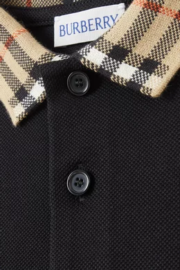 Burberry polo collar best sale