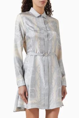 Buy Versace Multicolour La Coupe Des Dieux Mini Dress in