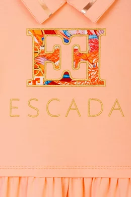 escada orange dress ESCADA rust orange long sleeves knit sweater midi dress 6