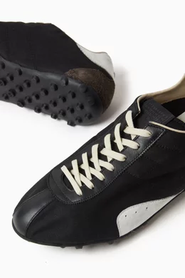 【関税＆送料込み】Maison Margiela Sprinters Drill Cotton W Buy Maison Margiela Black Sprinter Sneakers in Cotton-drill