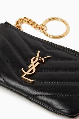 Monogram pouch in matelassé leather on sale