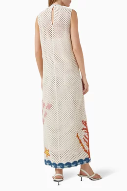 white christmas dresses SPLASH MIDI DRESS main image 0