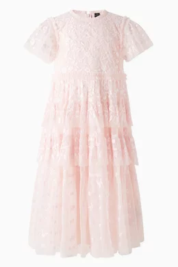 chiffon wedding dress with illusion lace sleeves elise