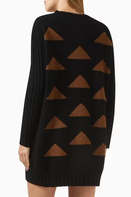 knee length dresses for ladies Cocoa Sleeveless Mock Neck Cable Knit Mini Dress main image 1