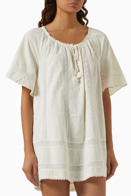 Buy Spell White Serendipity Mini Dress in Lace For Women Online | Ounass  Oman