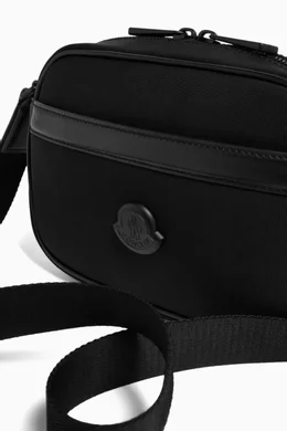 Buy Moncler Black Pierrick Crossbody Bag in Nylon For Men