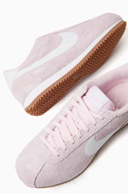 Buy Nike Pink Cortez Vintage Sneakers in Suede For Women Online