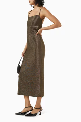 reformation breslin knit dress Buy Gold in Metallic For Women Online GL-05.21.25
