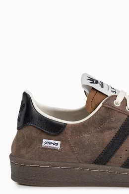 adidas gazelle silver green womens Adidas x Song for the Mute Unisex Campus 80s Core Black / Cream White /  Linen Green Low Top Sneakers