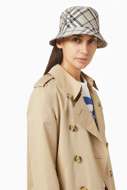 ハット Burberry 'Equestrian Knight Design' bucket hat Burberry Equestrian Knight Design Check Bucket Hat | Saks