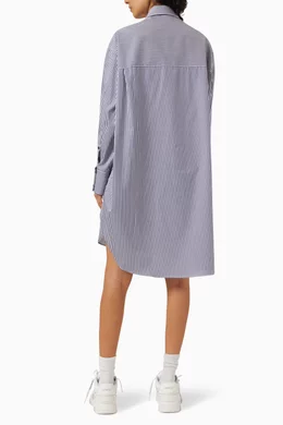 palm angels shirt dress Palm Angels Classic Overlogo Tee Dress Kids Black White