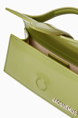Buy Jacquemus Green Mini Le Bambino Mini Top-handle Bag in Shiny