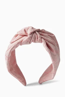 Buy Gucci Pink GG Canvas Headband For Girls Online | Ounass Oman
