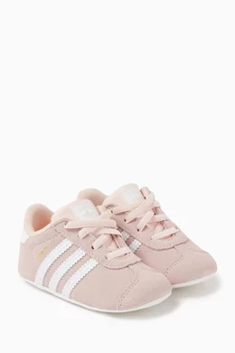 adidas gazelle silver green womens Adidas Originals Gazelle Crib Kids Sneakers – LABELS main image 0