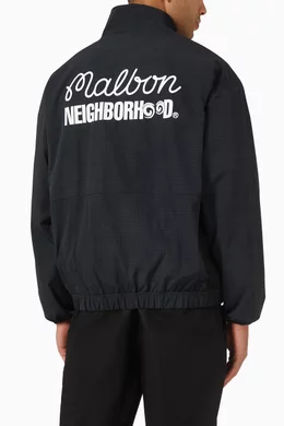 Buy Neighborhood Black x Malbon Golf Camo Jacket in Nylon-blend