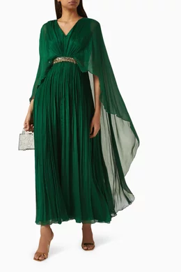 sachin and babi light blue dress Black Cape Chiffon Mayfield Dress