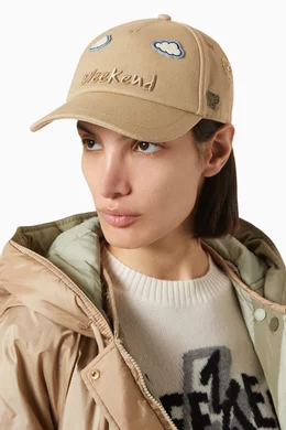 Buy Weekend Max Mara Neutral Logo-embroidered Baseball Cap  display picture 1