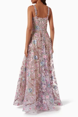 strapless open back dress Vintage Hot Pink Midi-length Prom Dress,Wedding Guest Outfit fg4683 –  formalgowns main image 0