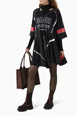 knee length dresses for ladies Embellished Mesh Slip Dress main image 1