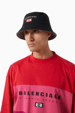 Buy Balenciaga Black Unisex Bucket Hat in Cotton For UNISEX Online