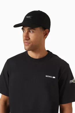 Buy Moncler Black x FRGMT Baseball Cap in Cotton Gabardine For Men 