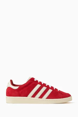 Buy adidas Red Jabbar Lo Sneakers in Suede For Men Online | Ounass Oman
