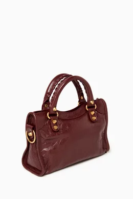 ハンドバッグ BALENCIAGA LE CITY MINI HANDBAG IN ARENA STORICO LEATHER Balenciaga Le City Mini Bag In Black Arena Storico Lambskin