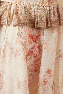 Buy Zimmermann Pink Illuminate Halter Midi Dress For Women Online | Ounass  Oman