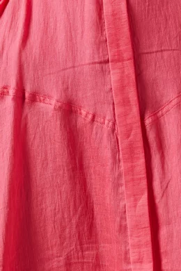 Buy Acler Pink Pennarly Midi Dress in Linen-blend For Women Online | Ounass  Oman