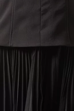 chinese dress ladies Acler Eastonhill Midi Dress in Black, Size 6 AU