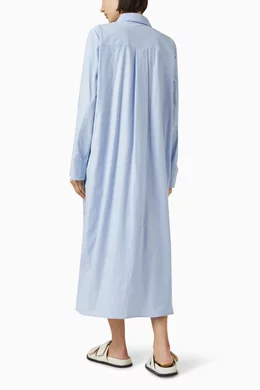 Buy COS Blue Asymmetric Deconstructed Shirt Dress For Women Online | Ounass  Oman