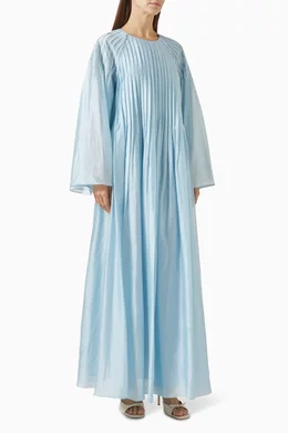 cos blue maxi dress COS Women's Rounded Merino Maxi Dress in Blue | Wool