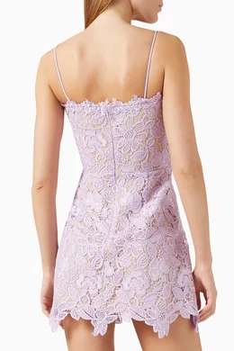 sau lee rory lace dress SAU LEE RORY LACE MINI DRESS - S25D35-LAVENDER