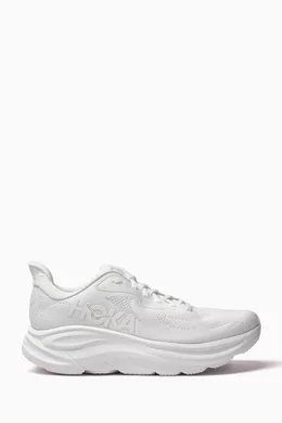 Buy Hoka White Clifton 10 Sneakers in Knit For Men Online | Ounass