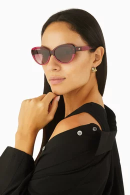 Buy Kate Spade New York Burgundy Josi Cat-eye Sunglasses in  display picture 1