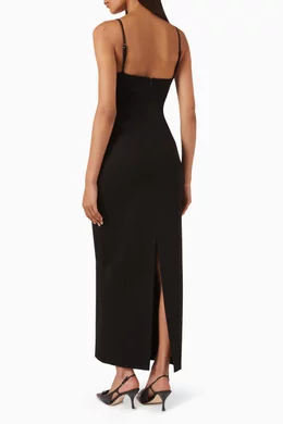 Buy Reformation Black Isa Knit Dress in Jersey For Women Online | Ounass  Oman
