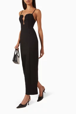 long sleeve knit dresses women Taupe / XS main image 1