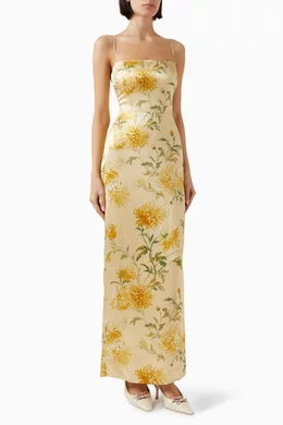 reformation frankie silk maxi dress AUTH Reformation Frankie Silk Dress Daiquiri 0