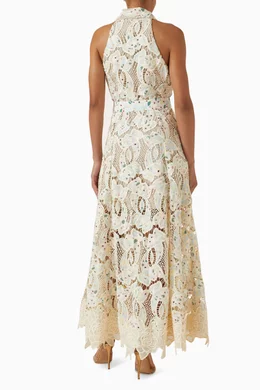 Buy Elliatt Multicolour Kyla Floral Maxi Dress in Lace For Women Online |  Ounass Oman