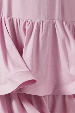 Buy Elliatt Pink Kara Tiered Maxi Dress For Women Online | Ounass Oman
