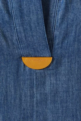 Buy Zimmermann Blue Coco Embroidered Dress in Denim For Women Online |  Ounass Oman