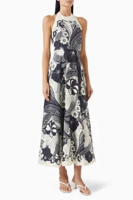knee length dresses for ladies Alemais Mickey Shirtdress in Navy main image 1